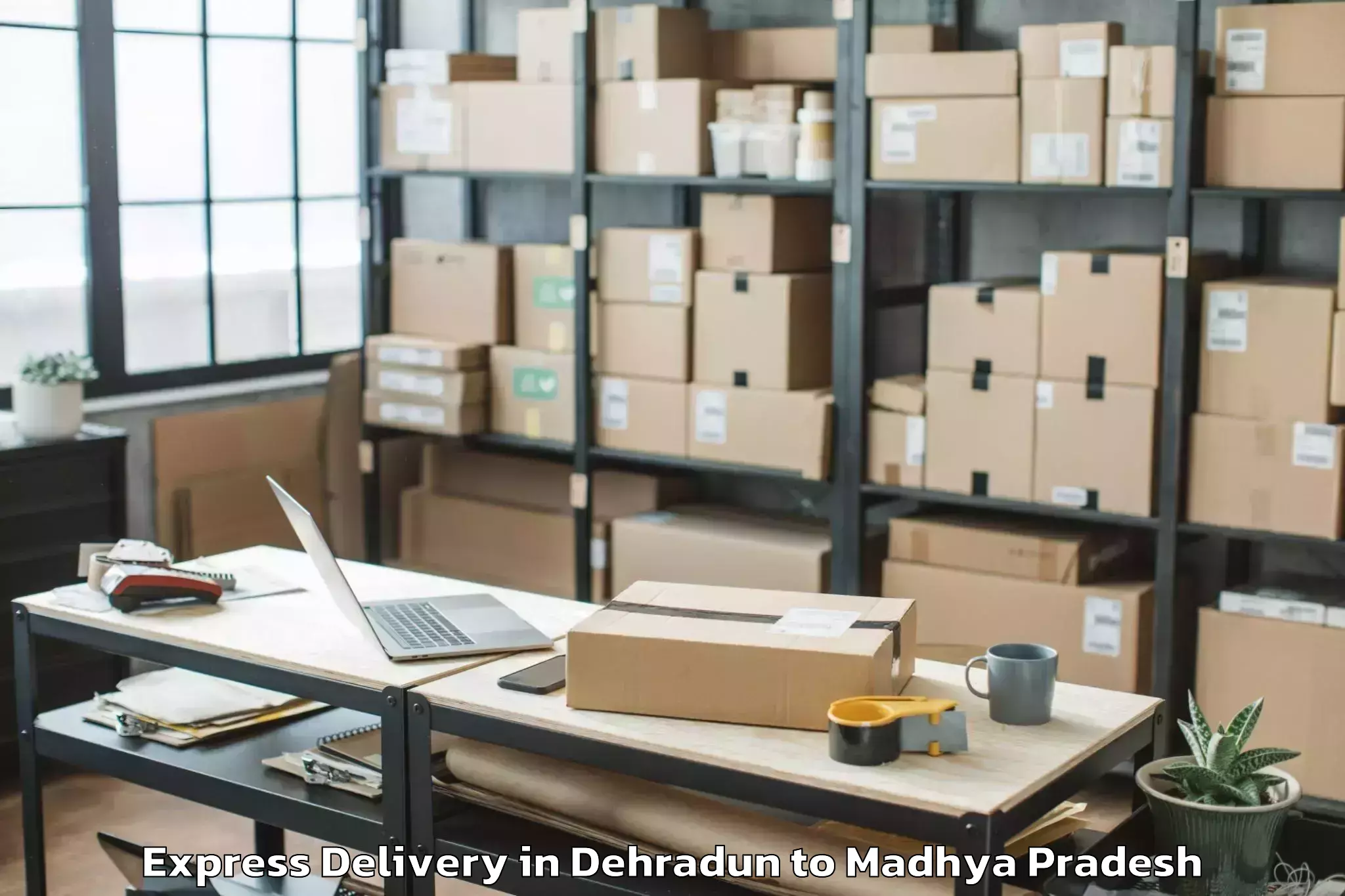 Reliable Dehradun to Sendhwa Express Delivery